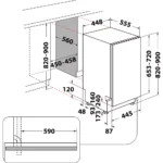Lave vaisselle encastrable INDESIT DSIO3T224CE – Image 15