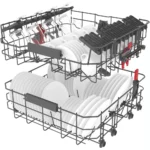 Lave vaisselle 60 cm WHIRLPOOL W3FD634 6ème Sens – Image 4